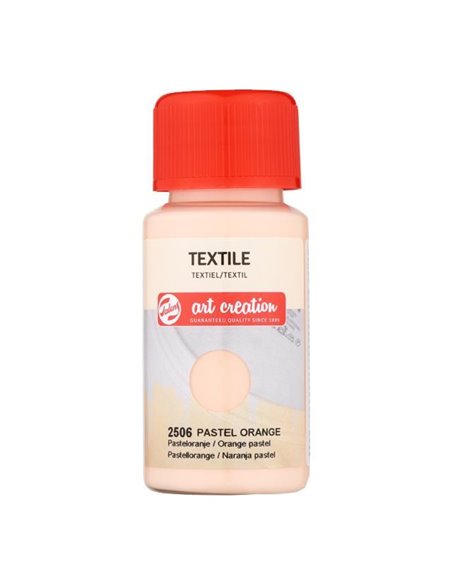 Talens χρώμα textile 2506 pastel orange 50ml