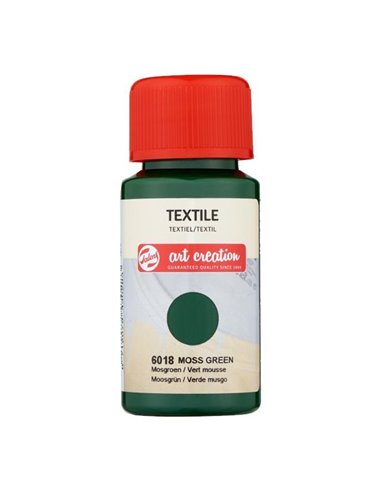 Talens χρώμα textile 6018 moss green 50ml