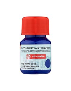 Talens χρώμα glass/porcelain transparent 5013 royal blue 30ml
