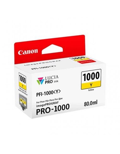 Ink Canon PFI-1000Y Yellow - 80ml
