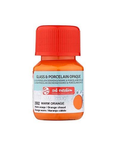 Talens χρώμα glass/porcelain opaque 2502 warm orange 30ml