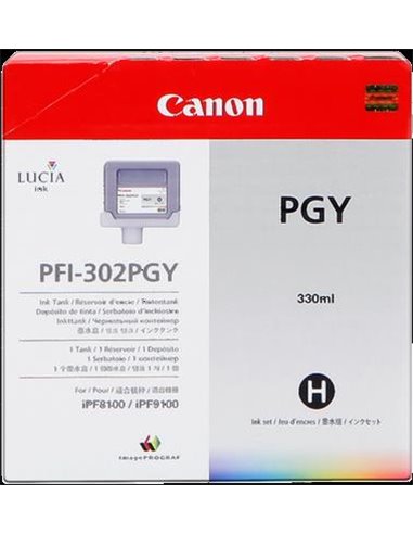 Ink Canon PFI-302PGY Photo Grey 2218B001 330ml