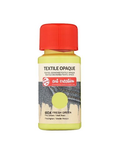 Talens χρώμα textile opaque 6034 fresh green 50ml