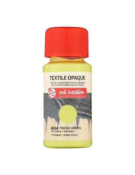 Talens χρώμα textile opaque 6034 fresh green 50ml