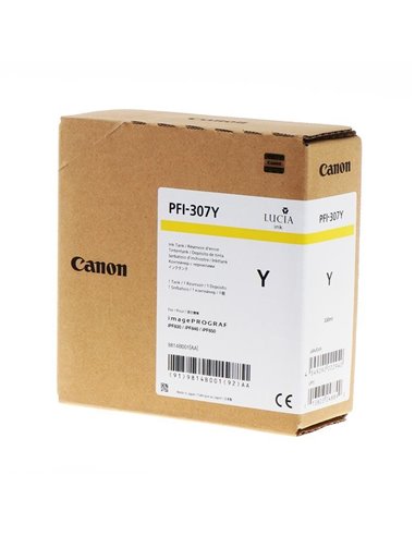 Ink Tank Dye Canon PFI-307Y  Yellow 9814B001 300ml