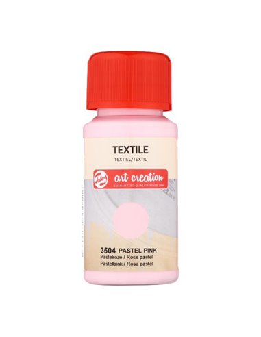 Talens χρώμα textile 3504 pastel pink 50ml
