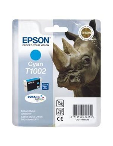 Ink Epson T1002 C13T10024020 Cyan with pigment ink high yield - 11,1ml - 915Pgs