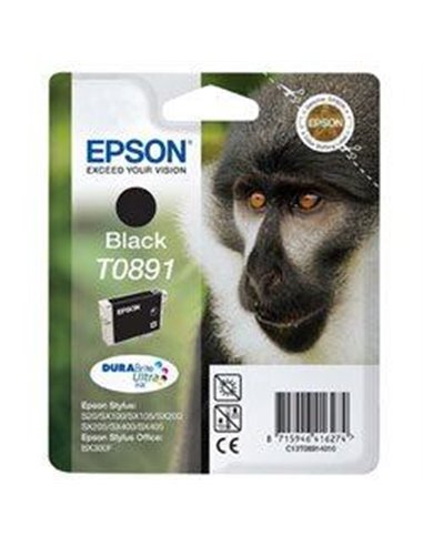 Ink Epson T0891 C13T08914020 Black with pigment ink - 5,8ml - 180Pgs