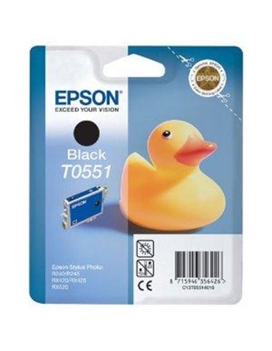 Ink Epson T0551 C13T05514020 Intellidge Black - 8ml - 290Pgs with security tags