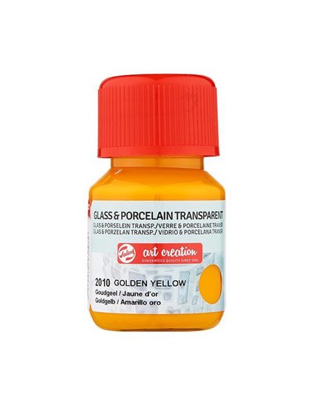 Talens χρώμα glass/porcelain transparent 2010 golden yellow 30ml
