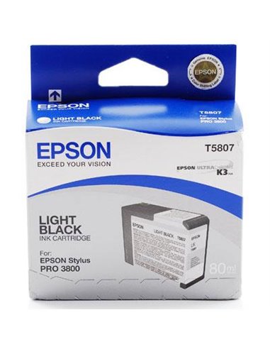 Ink Epson T5807 C13T580700 Light Black - 80ml