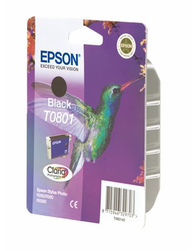 Ink Epson T0801 C13T08014020 Black Crtr - 300Pgs