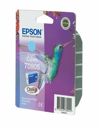 Ink Epson T0805 C13T08054020 Light Cyan Crtr - 410Pgs