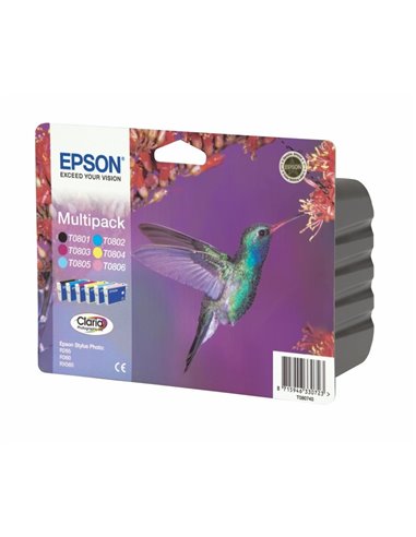 Ink Epson T0807 C13T08074020 Multipack 6 Colours