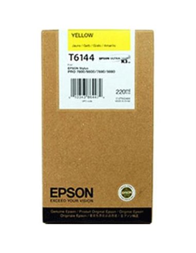 Ink Epson T6144 C13T614400 UltraChrome Yellow - 220ml