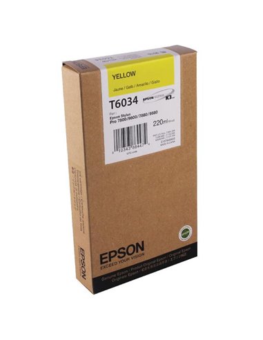 Ink Epson T6034 C13T603400 Yellow High Capacity - 220ml