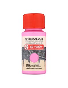 Talens χρώμα textile opaque 3501 bold pink 50ml