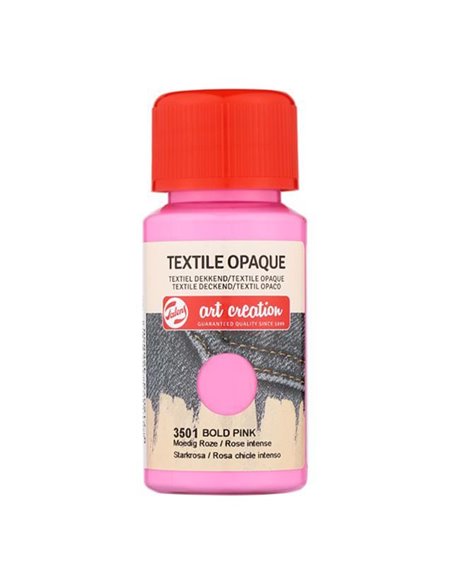 Talens χρώμα textile opaque 3501 bold pink 50ml