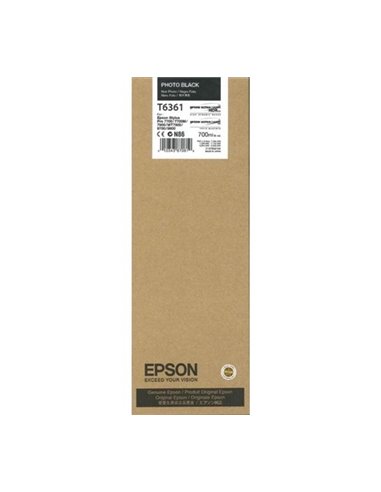 Ink Epson T6361 C13T636100 Photo Black with pigment - 700ml