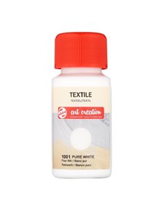 Talens χρώμα textile 1001 pure white 50ml