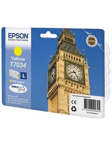 Ink Epson T703440 Yellow with pigment ink -Size L -800Pgs