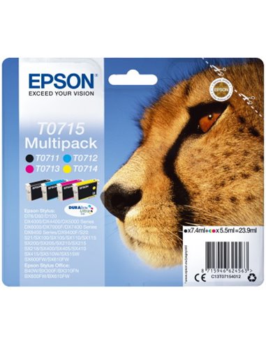 Ink Epson T0715 C13T07154020 Multipack 4 Colours