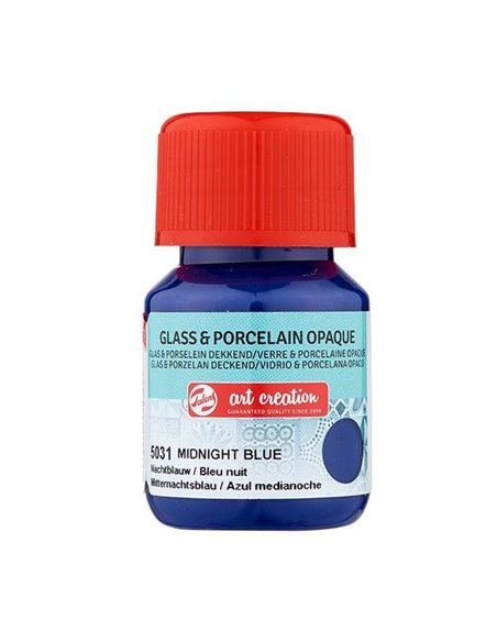 Talens χρώμα glass/porcelain opaque 5031 midnight blue 30ml