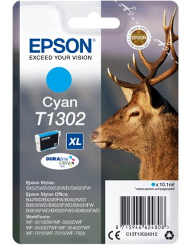 Ink Epson T13024010 Cyan with pigment ink new series Stag-Size XL
