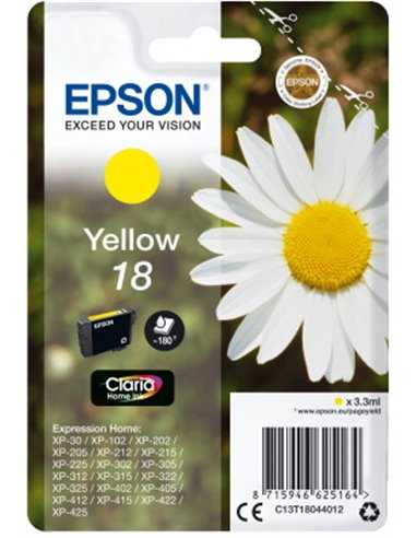 Ink Epson T180440 Yellow with pigment ink