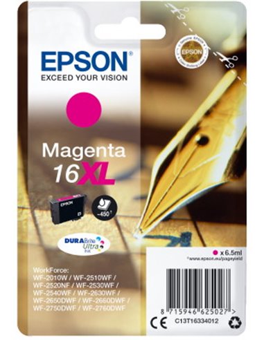 Ink Epson T163340 XL Magenta with pigment ink