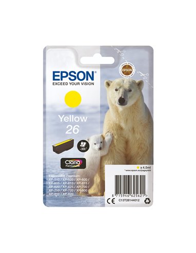 Ink Epson T261440 Yellow with pigment ink
