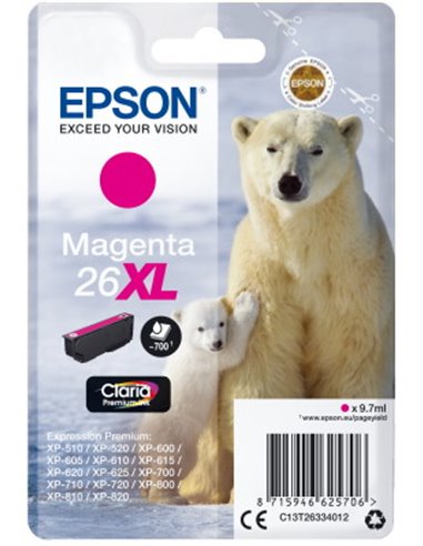 Ink Epson T263340 XL Magenta with pigment ink