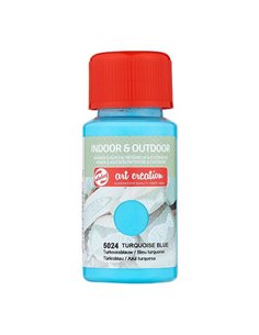 Talens χρώμα indoor/outdoor 5024 turquoise blue 50ml