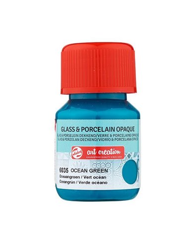 Talens χρώμα glass/porcelain opaque 6035 ocean green 30ml