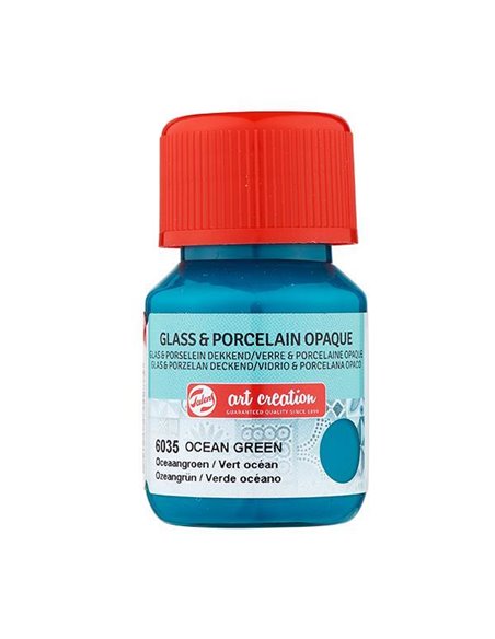 Talens χρώμα glass/porcelain opaque 6035 ocean green 30ml
