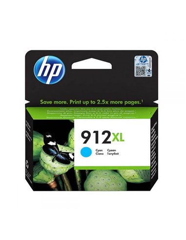 HP 912XL High Yield Cyan Ink Cartridge ( 3YL81AE )