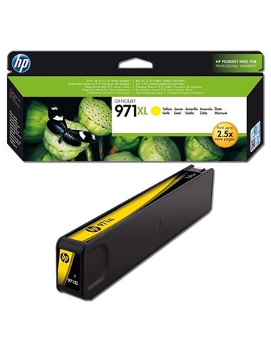 Ink HP No 971XL Yellow Ink Crtr 6600 pages