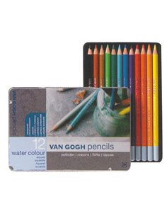 Talens van gogh νερομπογιές ξυλομπογιές 12τεμ