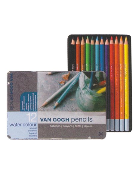 Talens van gogh νερομπογιές ξυλομπογιές 12τεμ