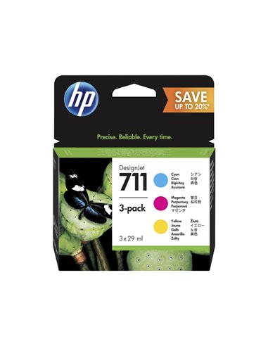Ink HP No 711 3Pack C-M-Y 29ml ( P2V32A )