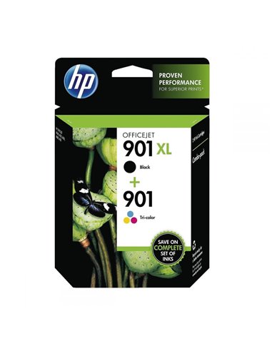 Ink HP No 901XL Black and 901 Color Combo Pack