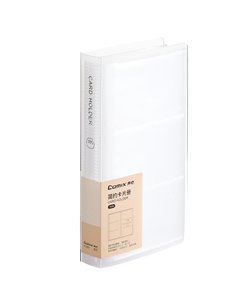 Comix θήκη PP για 180 κάρτες διάφανη 10,5x19,3x2,4εκ.