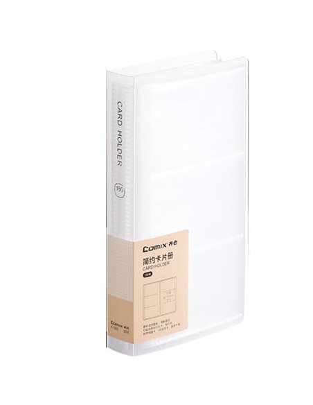 Comix θήκη PP για 180 κάρτες διάφανη 10,5x19,3x2,4εκ.