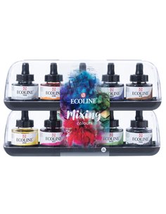 Talens υγρές νερομπογιές με πιπέτα 10 τεμάχια 30ml.