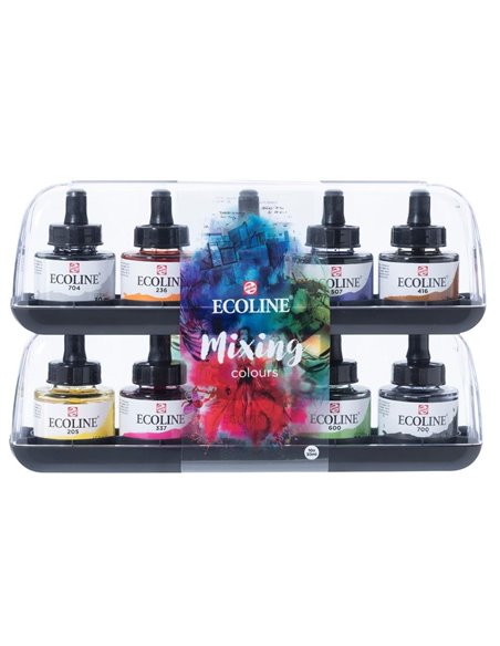 Talens υγρές νερομπογιές με πιπέτα 10 τεμάχια 30ml.