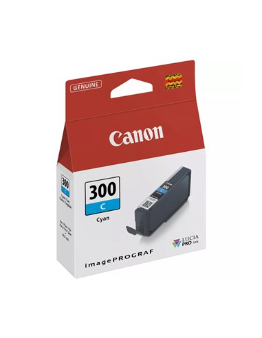 CANON Ink Cartridge PFI-300 Cyan (14ml) - 4194C001