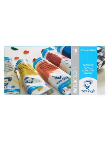 Talens van gogh νερομπογιές σετ 10 τεμ. 10ml.