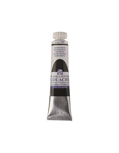 Talens τέμπερες extra fine 737 neutral black 20ml