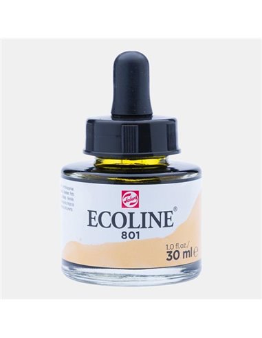 Talens Ecoline υγρό χρώμα για ακουαρέλα 801 gold 30ml