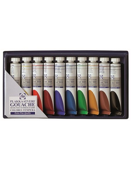 Talens τέμπερες extra fine 20ml σετ 10τεμ.